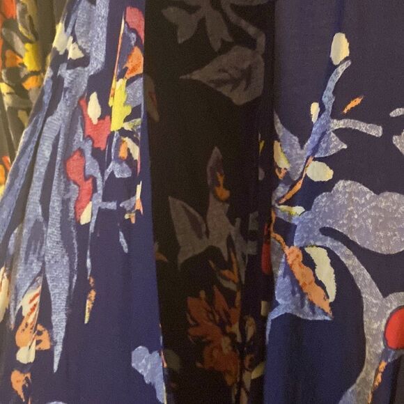 Lucky Brand, Purple Floral, Wrap, Long Sleeve, Blouse, Size S, EUC - Picture 7 of 10